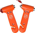 Swiss Safe Car Safety Hammer Window Breaker Tool with Seatbelt Cutter by SwissSafe