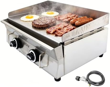Stainless Steel 2800Pa LPG Grill Griddle 122°F-572°F Adjustable by EQCOTWEA