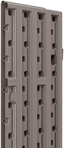Suncast Tall Storage Cabinet Building with Shelves and Doors, Platinum (2 Pack) - Image 6