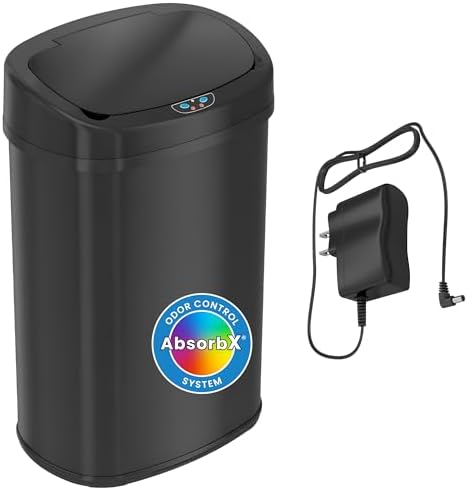 SensorCan 13 Gallon Sensor Kitchen Trash Can with Odor Filter | AC Adapter by Unknown