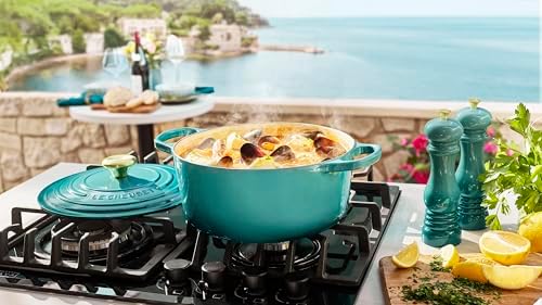Le Creuset Enameled Cast Iron Round Dutch Oven, 5.5 qt., Riviera - Image 6