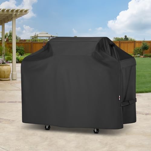 Unicook Heavy Duty Waterproof Grill Cover 70 in, Large, UV Resistant, Black - Image 7