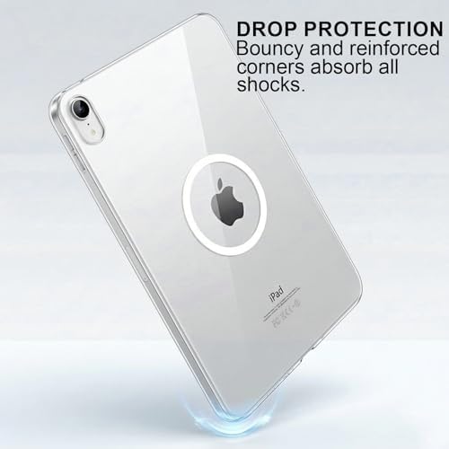 Clear Case with Magnetic Ring for iPad (A16) 11th Generation 11 Inch 2025/ 10th Generation 10.9 Inch 2022, Slim Lightweight Shockproof TPU Protective Skin Cover, Transparent Back Bumper - Image 5