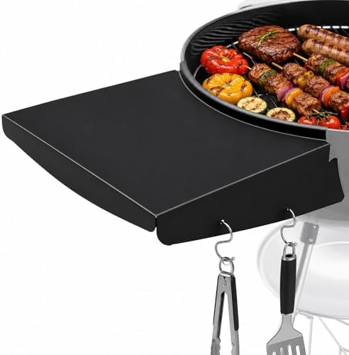 QuliMetal Upgraded Grill Table Shelf for Weber Kettle Grills 22 Inch by QuliMetal