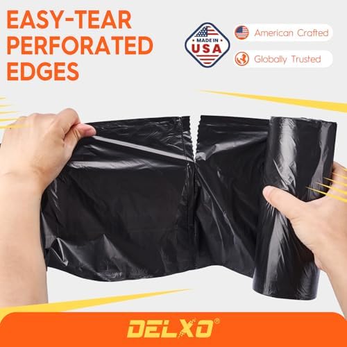 Delxo 55-60 Gallon Trash Bags, 100 Count, 38×58' Large Black Garbage Bags - Image 5