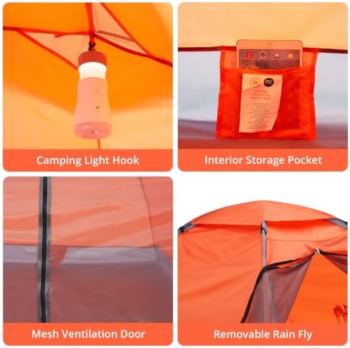 CAMEL CROWN Tents for Camping 2/3/4/5 Person Camping Dome Tent, Waterproof,Spacious, Lightweight Portable Backpacking Tent for Outdoor Camping/Hiking - Image 4
