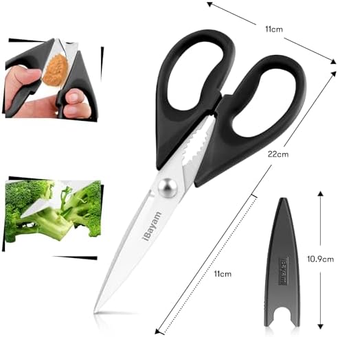 Cook's Tool & Gadget Sets, iBayam 8.7 inch All Purpose Kitchen Shears - Image 3
