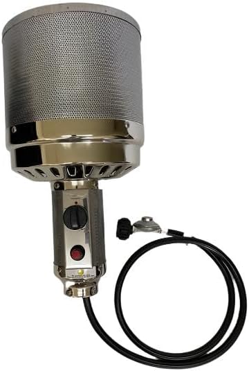 Generic 3"" Pole THP-Burner Fast Start Tall Heater Complete Burner Head Unit Assembly Electric Igniter Non Pilot, Stainless Steel by Unknown
