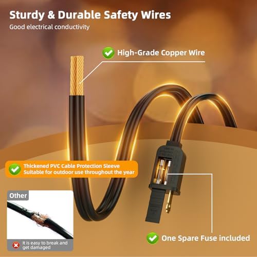 G40 LED Outdoor String Lights, 100FT Waterproof IP65 Hanging Patio Lights - Image 6