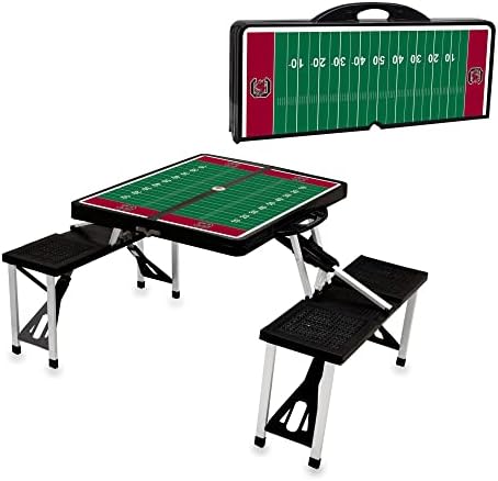 PICNIC TIME NCAA North Carolina Tar Heels Folding Picnic Table - Camping Table - Outdoor Table with Umbrella Hole - Image 4