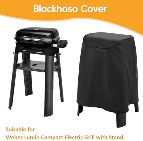 Grill Cover for Weber Lumin Electric/Compact Grill with Stand, Waterproof - Image 2