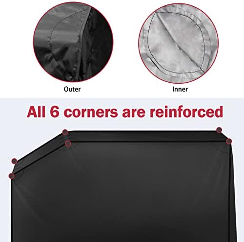 iCOVER 28 inch Griddle Cover for Blackstone,Waterproof Lightweight Polyester Flat Top BBQ Covers for 28" Outdoor Cooking Gas Grill Griddles with One Side Shelf - Image 4