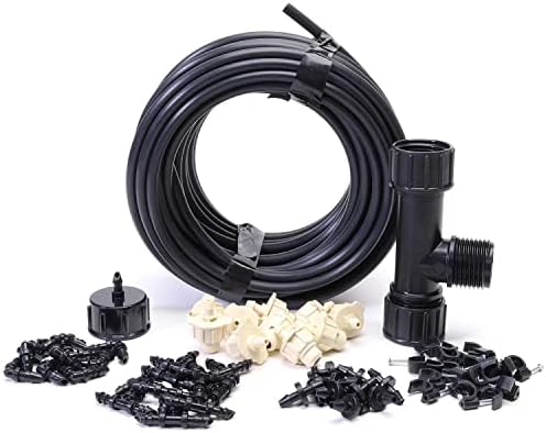 Dripworks Backyard Misting Kit - Includes 3/4 GPH Misters | Agricultural Grade Components | Trusted Brand Since 1991 by DripWorks