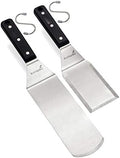 Anmarko Grill Spatula Set - Long Metal Spatula Spatula - Griddle Scraper and Pancake Flipper or Pizza Spatula - Offset Spatula - Stainless Steel Utensil Great for BBQ Grill Flat Top by Anmarko