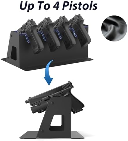 Grimtron 32LB Biometric 4 Pistols Safe with Fingerprint Lock, 3-8 Digit PIN - Image 4