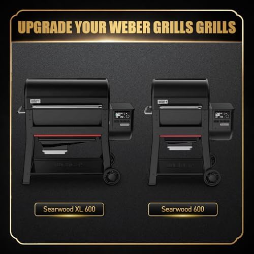 QuliMetal Foldable Side Shelf for Weber Searwood 600/600XL/Smoque/SmoqueXL - Image 3