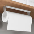 Paper Towel Holder Under Cabinet, Wall Mount, Adhesive or Drilling, Silver by Awarmhome