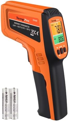 TempPro TempScan Infrared Thermometer Gun with 2 Laser for Pizza Oven Grill by TempPro