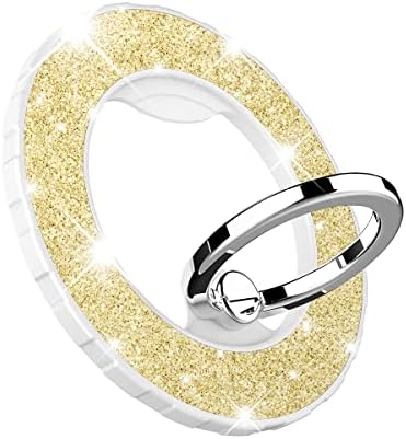 Magnetic Phone Ring Holder for MagSafe, Glitter, Gold by DATIMIRA
