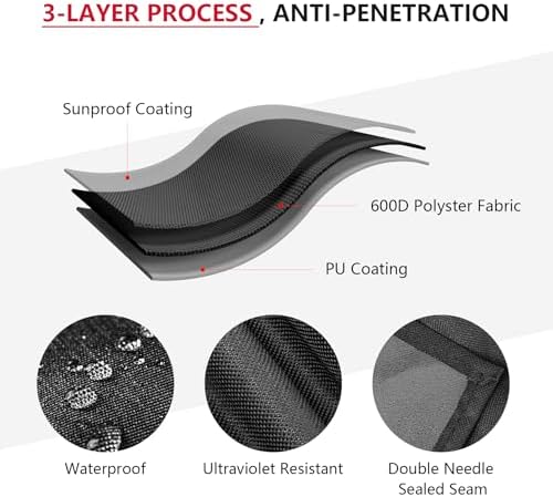 Outdoor Heavy Duty Waterproof Pellet Grill Cover for Traeger Woodridge Pro Grill Woodridge Elite Grill,Grill Cover for Traeger Grills BAC776 Full-Length All Weather Grill Cover Accessory,Black - Image 3