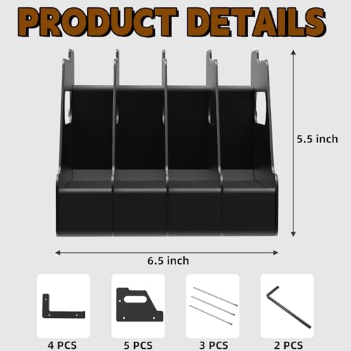 HEKAGURA Pistol Rack for Gun Safe, Can Hold up to 4-8 Pistols, with Foam Protection to Prevent Scratches on The Guns for Revolvers, Glock 17 19 23 Gun Safe Accessories - Image 2