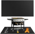 SecuCaptain Under Grill Mat for Outdoor Grill - Large 60x40 Inches Mats Double-Sided Fireproof Pad for Indoor Fireplace Fire Pit Heat Resistant Waterproof BBQ Floor Protector for Patio and Deck by SecuCaptain
