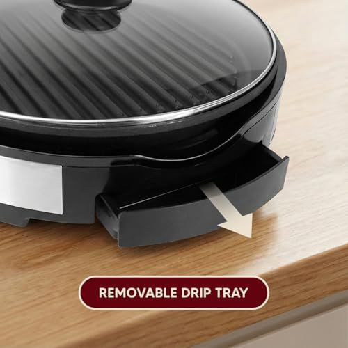 Elite Gourmet EMG6505G Indoor Electric BBQ Grill, Non-Stick, 12" - Image 4