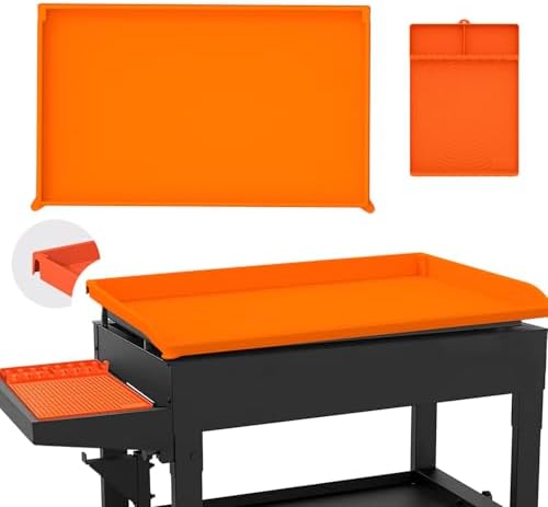 Full-Edge 28" XL 2-Piece Silicone Griddle Protection Kit by CLOAKMAN