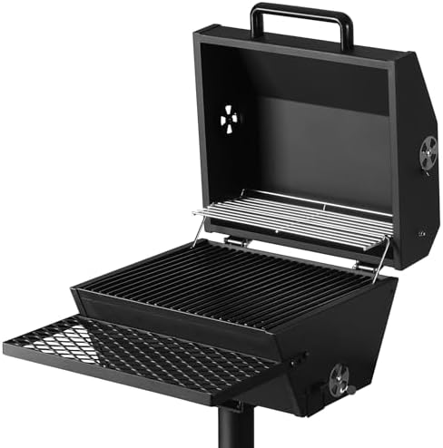Stanbroil Park Style Charcoal Grill with Lid & Warming Rack, 16-Inch by Stanbroil