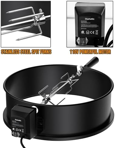 Skyflame Charkettle Rotisserie Ring Kit, Black Coated Steel - Image 4