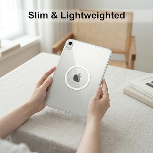 Clear Case with Magnetic Ring for iPad (A16) 11th Generation 11 Inch 2025/ 10th Generation 10.9 Inch 2022, Slim Lightweight Shockproof TPU Protective Skin Cover, Transparent Back Bumper - Image 7