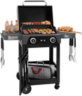 DL2002 Dual-Zone Electric Grill Gray & Black by GrillsHouse