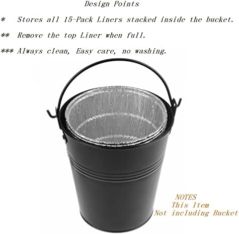 Firsgrill 30-Pack Grease Bucket Liners Replacment for Mostly Z Grill, Green Mountain Pellet Wood Smoker - Image 3