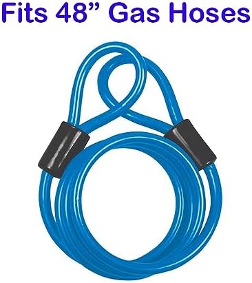BK Resources Gas Hose Restraining Cable Kit with Mounting Hardware, Fits 48 Inch Long Hose - Image 2