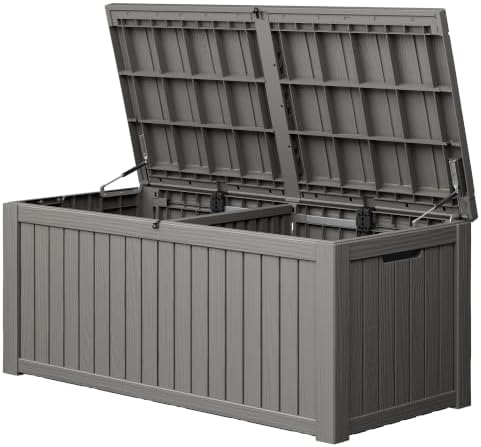 KAMABOKO Outdoor Storage Box, 230 Gallon Deck Box Outdoor Waterproof by KAMABOKO
