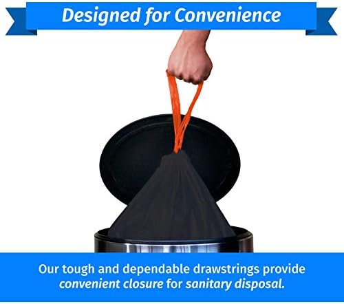 Reli. 30 Gallon Trash Bags Drawstring | 250 Count Bulk | Black | 30 Gallon Garbage Bags Heavy Duty | Large - Image 2