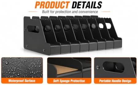 HEKAGURA Pistol Rack for Gun Safe, Can Hold up to 4-8 Pistols, with Foam Protection to Prevent Scratches on The Guns for Revolvers, Glock 17 19 23 Gun Safe Accessories - Image 3