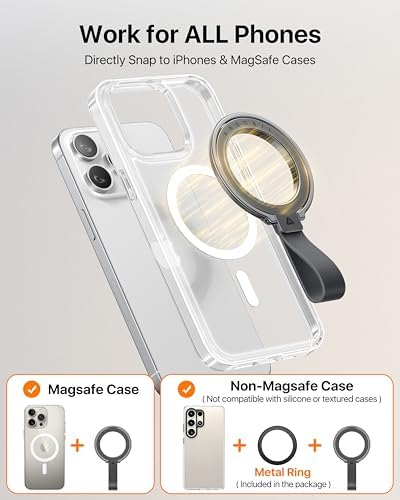 andobil [2026 Unrivaled Stability] Magnetic Phone Grip Holder for MagSafe - Image 6