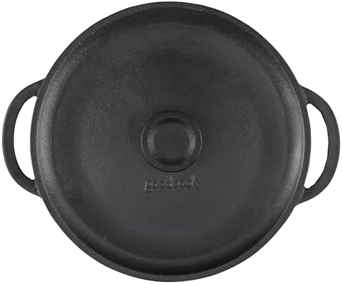 GoodCook Pre-Seasoned Cast Iron Dutch Oven, 5-Quart, Black - Image 2