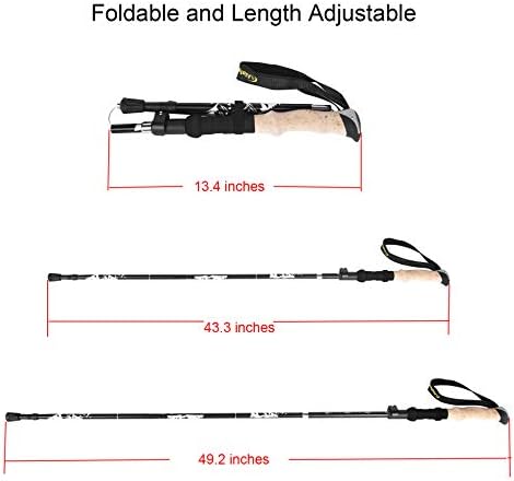 A ALAFEN 7075 Aluminum Collapsible Ultralight Trekking Pole - Image 3