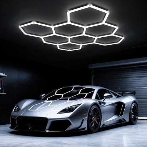 Hexagon Garage Lights: 245W 8 Grids Hexagon Led Lights 26950LM by Ipackorin