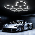 Hexagon Garage Lights: 245W 8 Grids Hexagon Led Lights 26950LM by Ipackorin