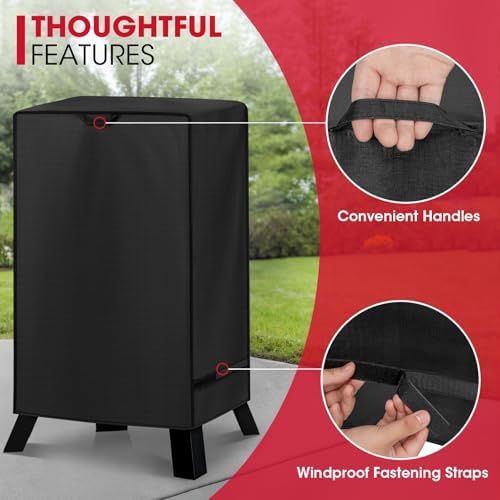 Unicook 40 Inch Electric Smoker Cover Waterproof, 25" W x 17" D x 39" H - Image 5
