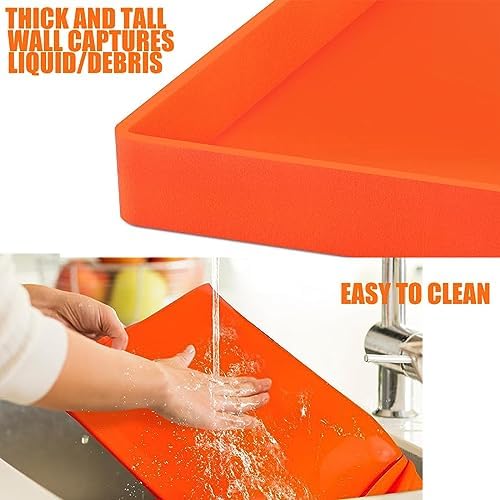 Blackstone Silicone Griddle Mat & Cover - Heavy Duty, Food Grade (Orange, 28in) - Image 5
