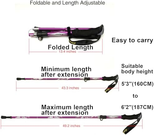 A ALAFEN 7075 Aluminum Collapsible Ultralight Trekking Pole - Image 4