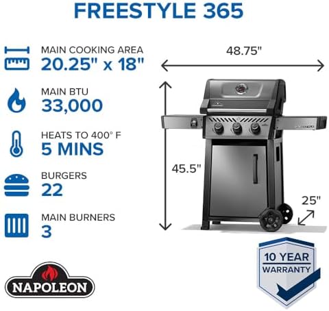 Napoleon Freestyle 365 3-Burner Propane Grill - Image 5