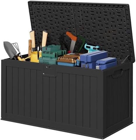 Devoko HDPE 240 Gallon Deck Box Double-Wall with Divider by DEVOKO