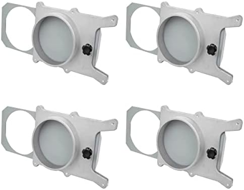 POWERTEC 70135-P4 4-Inch Aluminum Blast Gate for Dust Collector, Dust Collection Fittings, 4 PK by POWERTEC