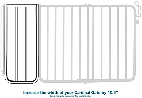 Cardinal Gates BX1 10.5 in Baby Gate Extension, Brown - Image 4
