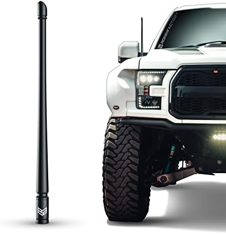 RONIN FACTORY Truck Antenna for Ford F150 Short Accessories F250 F350 Super Duty Dodge RAM 1500 Raptor Accesorios (Bronco 21-23) Accessories Short Replacement (12 Inch) by RoninFactory